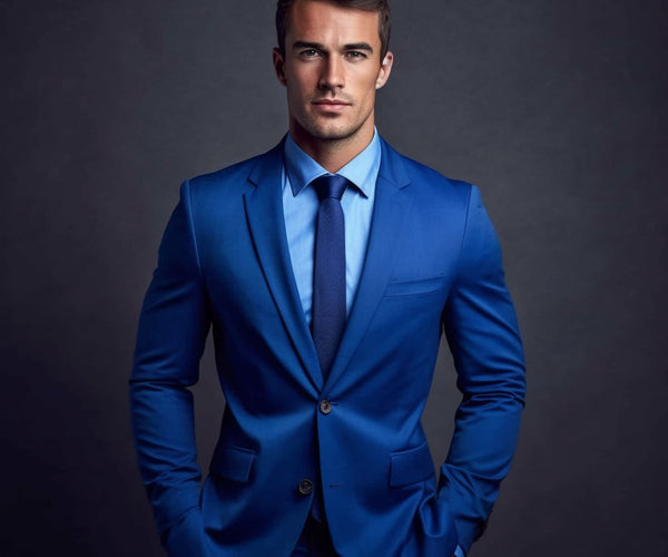 blue suit dressing Sky Blue 2 Button Suit main image 0