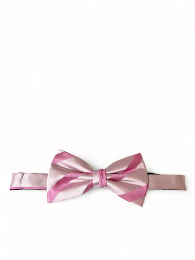 Pink Striped Silk Bow Tie Paul Malone Bow Ties - Paul Malone.com