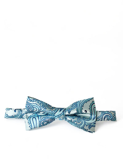 Turquoise Paisley Bow Tie Paul Malone Bow Ties - Paul Malone.com