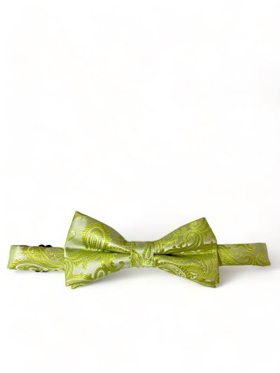 Lime Green Paisley Bow Tie Paul Malone Bow Ties - Paul Malone.com