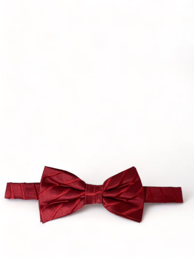 Solid Red Silk Bow Tie and Pocket Square Paul Malone Bow Ties - Paul Malone.com