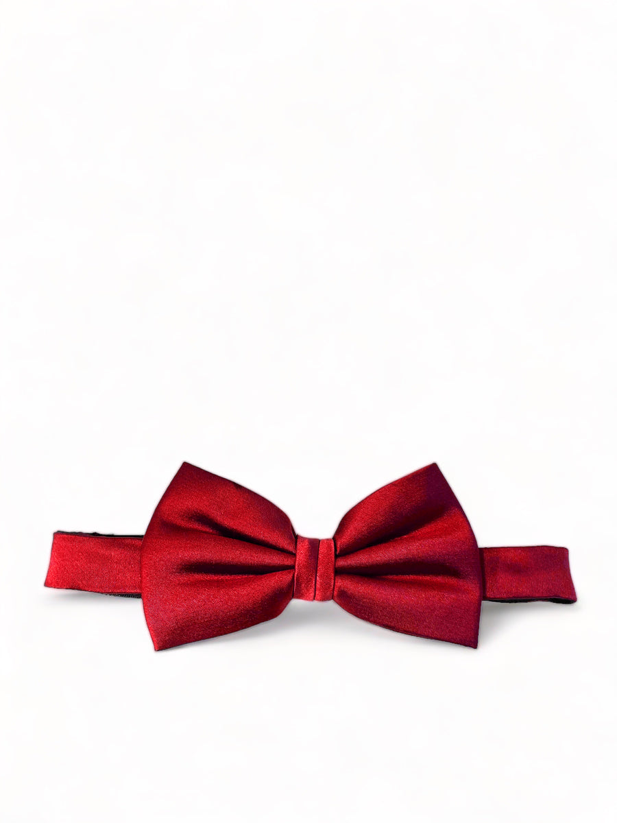 Coral Red Bow Tie in Silk - Côme Red