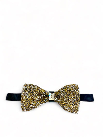Gold and Silver Rhinestone Bow Tie Paul Malone Bow Ties - Paul Malone.com