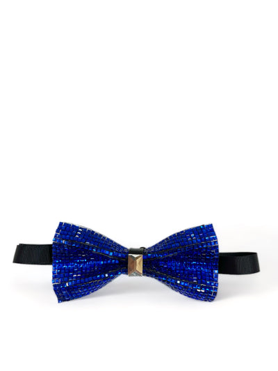 Solid Royal Blue Crystal Bow Tie Paul Malone Bow Ties - Paul Malone.com