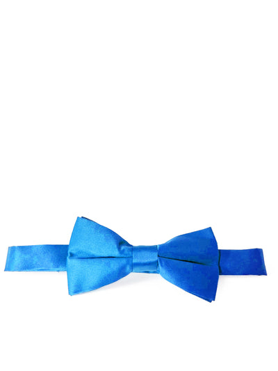 Solid Blue Pre-Tied Bow Tie Brand Q Bow Ties - Paul Malone.com
