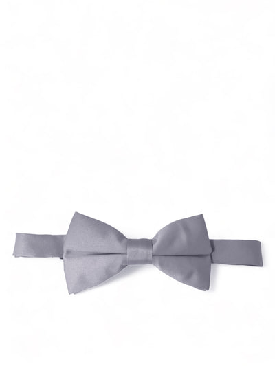 Solid Grey Pre-Tied Bow Tie Brand Q Bow Ties - Paul Malone.com