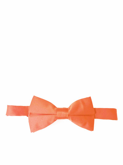 Solid Coral Pre-Tied Bow Tie Brand Q Bow Ties - Paul Malone.com