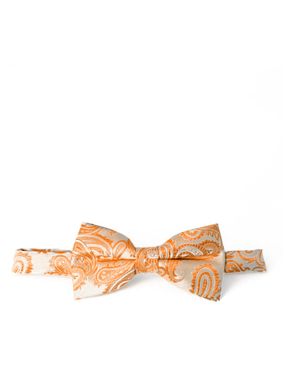 Orange Paisley Bow Tie Brand Q Bow Ties - Paul Malone.com