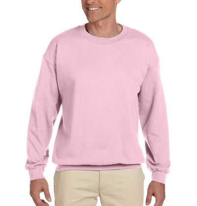 Solid Light Pink Crewneck Sweat Shirt Gildan Sweatshirt - Paul Malone.com