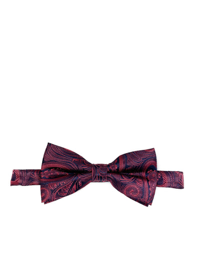 Wine Red Classic Paisley Bow Tie Paul Malone Bow Ties - Paul Malone.com