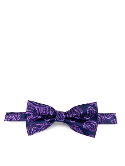 Patrician Purple Fashionable Paisley Bow Tie Paul Malone Bow Ties - Paul Malone.com
