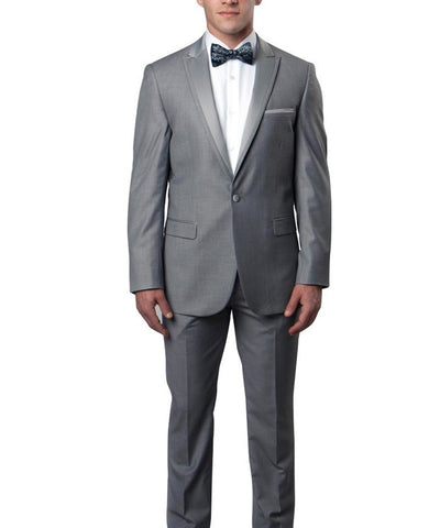 Suit Clearance: Grey Slim Men's Tuxedo Suit 34R Bryan Michaels Suits - Paul Malone.com