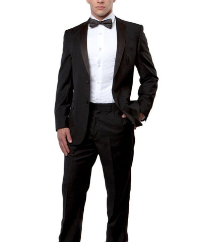 Suit Clearance: The Classic Black Formal Tuxedo 46S Bryan Michaels Suits - Paul Malone.com