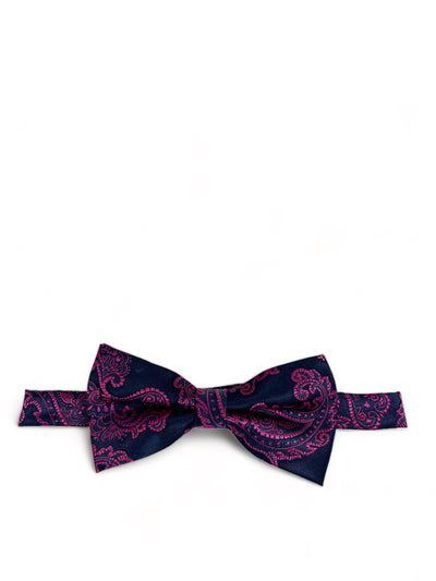 Hot Pink Formal Paisley Bow Tie Paul Malone Bow Ties - Paul Malone.com