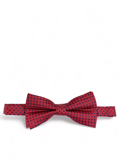 Red Classic Diamond Patterned Bow Tie Paul Malone Bow Ties - Paul Malone.com