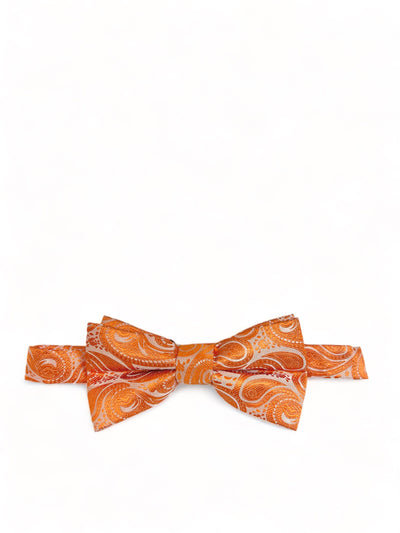 Classic Formal Burnt Orange Paisley Bow Tie Vittorio Farina Bow Ties - Paul Malone.com