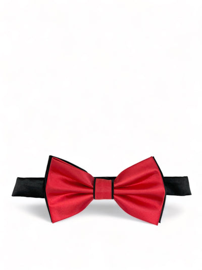 Red and Black Bow Tie with 2 Pocket Squares Brand Q Bow Ties - Paul Malone.com