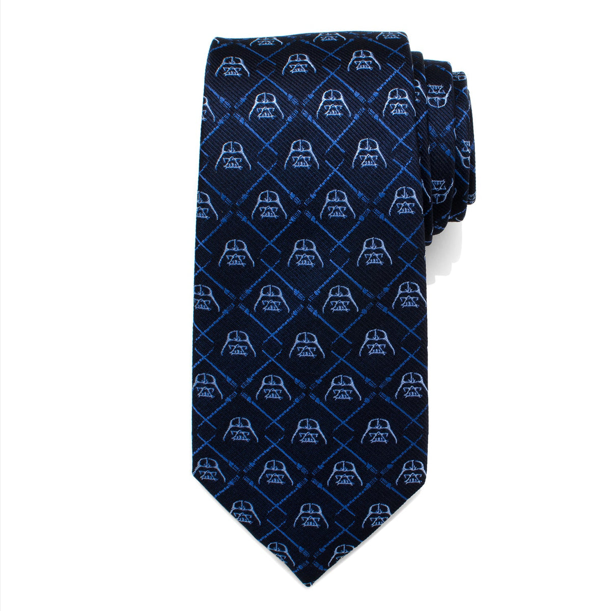 Star Wars Darth Vader and LIGHTSABER Blue Checkered Tie Paul Malone