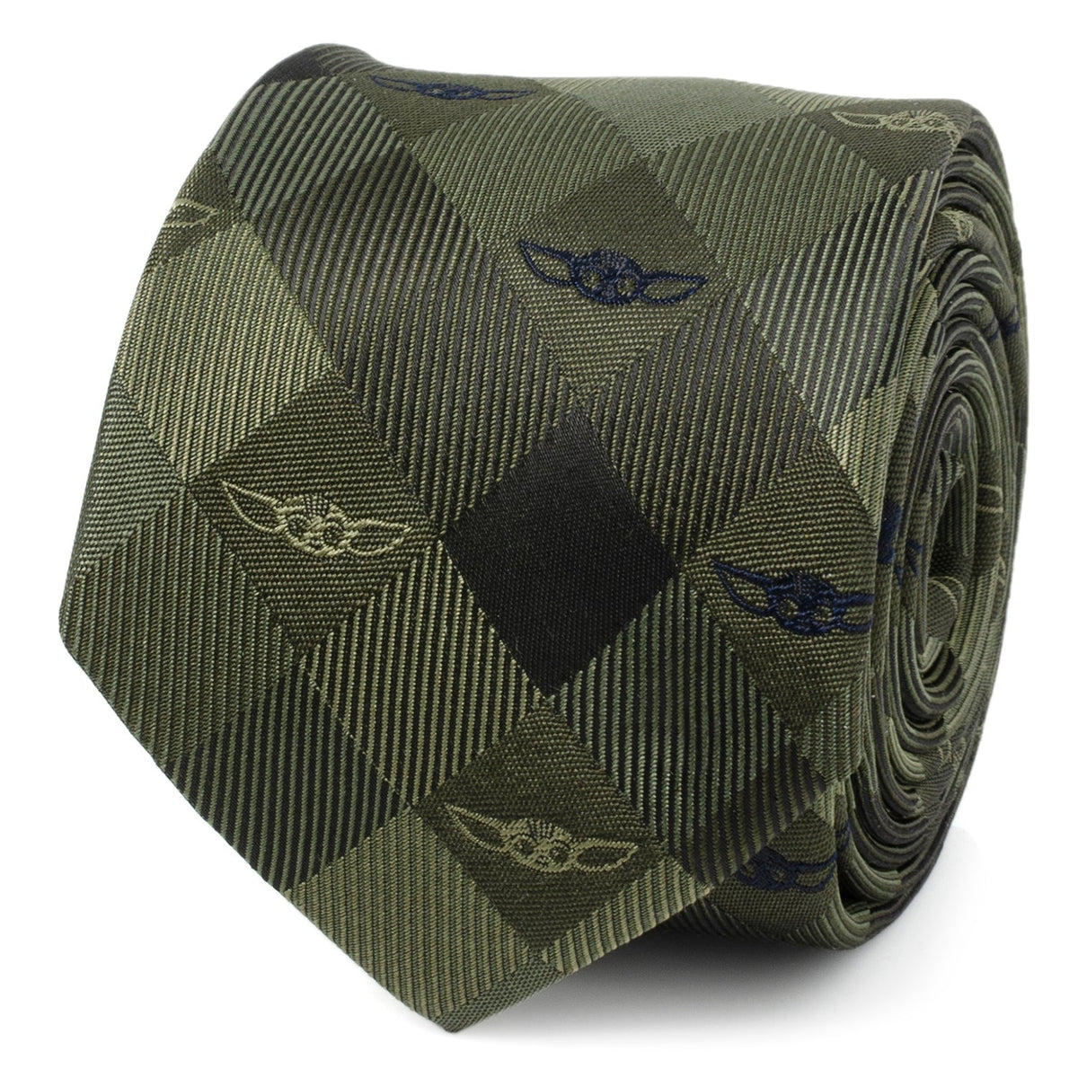 Star Wars Grogu Green Plaid Tie Paul Malone
