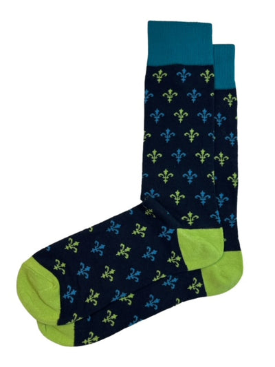 Navy and Teal Men's Dress Socks by Paul Malone Paul Malone Socks - Paul Malone.com
