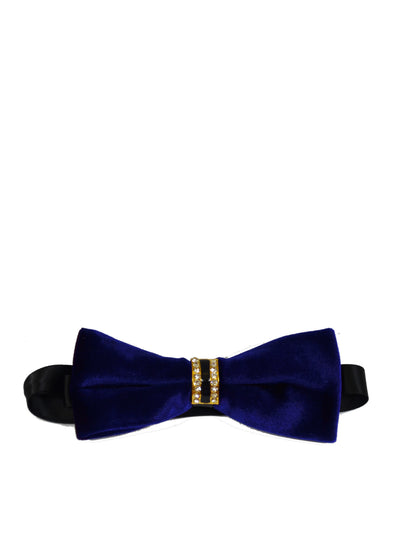 Solid Navy Velvet Bow Tie Paul Malone Bow Ties - Paul Malone.com