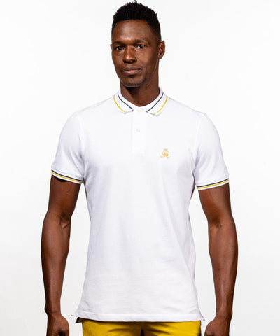 Solid White Diego Polo by EightX Eight X Polo - Paul Malone.com