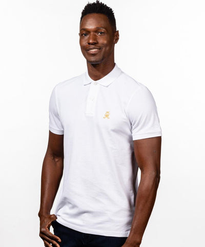 Solid White Beach Polo by EightX Eight X Polo - Paul Malone.com