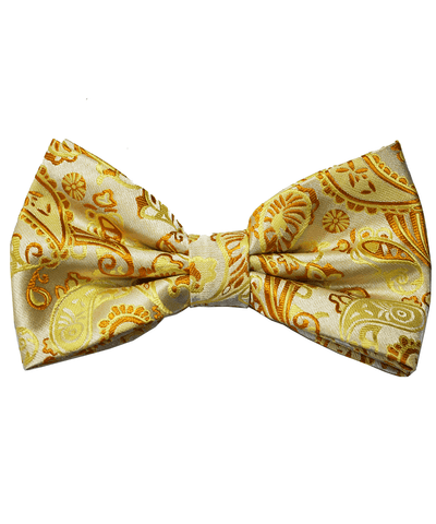 Formal Gold Paisley Bow Tie Paul Malone Bow Ties - Paul Malone.com