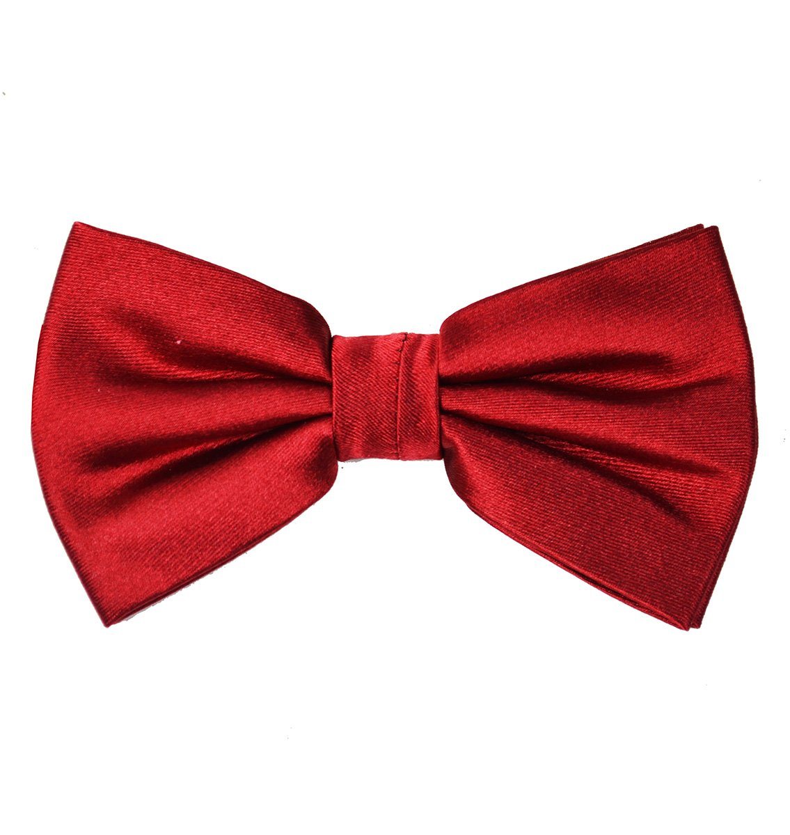 Classic Red Silk Bow Tie and Pocket Square