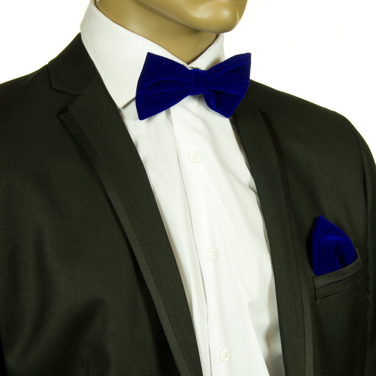 Royal Blue Velvet Jacket + Bowtie