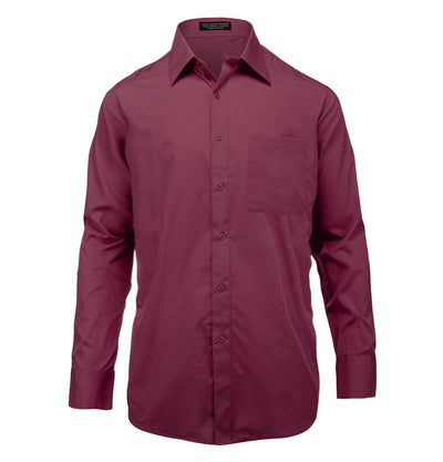 The Essential Solid Burgundy Dress Shirt PaulMalone.com Shirts - Paul Malone.com