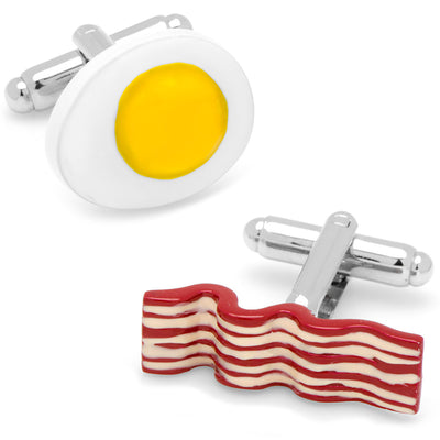 Bacon and Eggs Breakfast Cufflinks Cufflinks, Inc. Cufflinks - Paul Malone.com