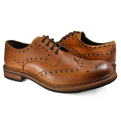 DOUGLAS Brown Cow Crust Leather Oxfords by Paul Malone Paul Malone Shoes - Paul Malone.com
