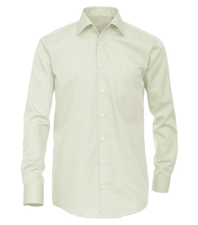 Solid Ivory Slim Fit Men's Shirt PaulMalone.com Shirts - Paul Malone.com