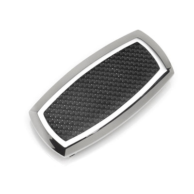 Stainless Steel Inlaid Black Carbon Fiber Money Clip Ox and Bull Trading Co. Money Clip - Paul Malone.com