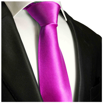 Solid Hot Pink Boys Zipper Tie Brand Q Ties - Paul Malone.com