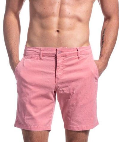 Solid Pink Cotton Shorts by EightX Eight X Shorts - Paul Malone.com
