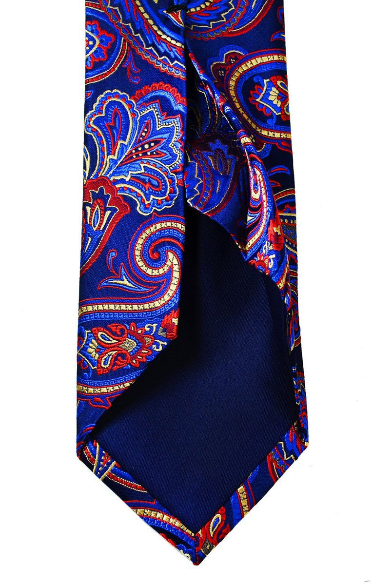 University of Pennsylvania Silk Tie #7 - Dark Red & Blue