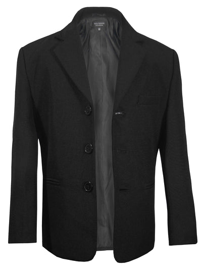 Classic Black Boys 3-Button Suit Jacket by Paul Malone Paul Malone Suits - Paul Malone.com