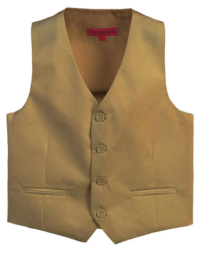 Khaki Boys 4-Button Suit Vest Gioberti Vest - Paul Malone.com
