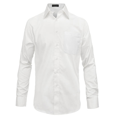 The Essential Solid White Dress Shirt PaulMalone.com Shirts - Paul Malone.com