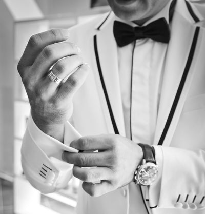 The Elegance of a White Tuxedo