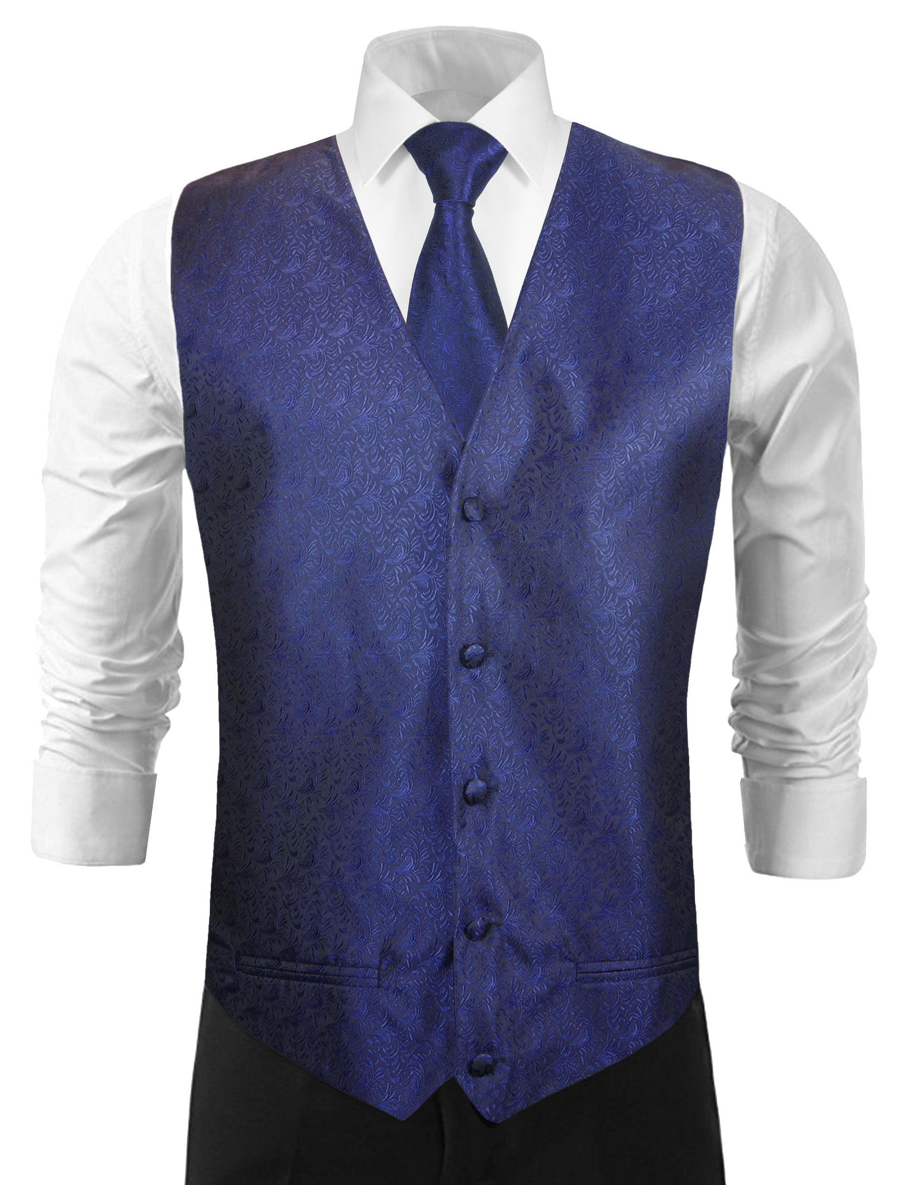 The Elegance of Blue Paisley Tuxedo Vests for Formal Events  Paul Malone