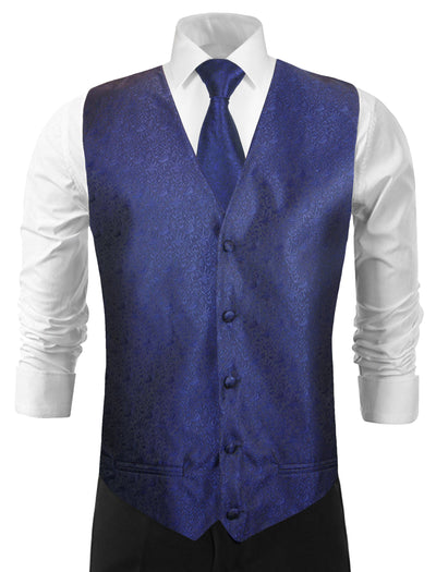 The Elegance of Blue Paisley Tuxedo Vests for Formal Events