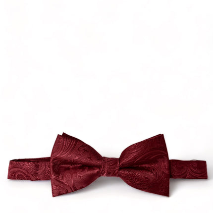 Classic Burgundy Paisley Bow Tie Brand Q Bow Ties - Paul Malone.com