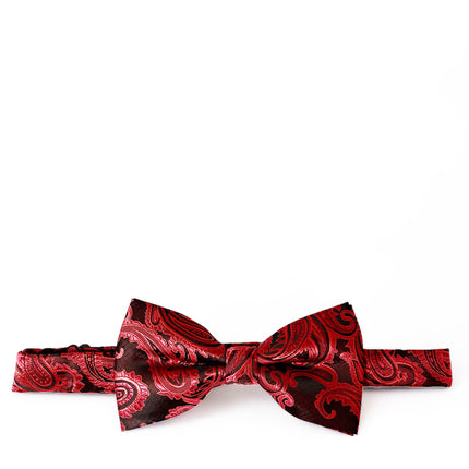 Red and Black Paisley Bow Tie Brand Q Bow Ties - Paul Malone.com