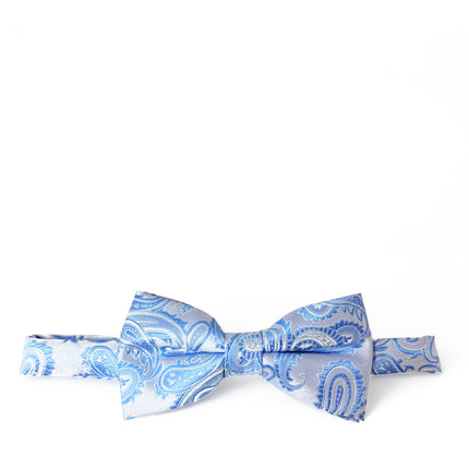 Alaskan Blue Paisley Bow Tie Brand Q Bow Ties - Paul Malone.com