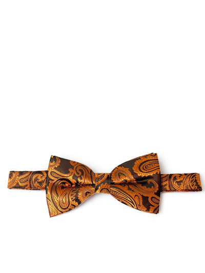Copper and Black Paisley Bow Tie Paul Malone Bow Ties - Paul Malone.com