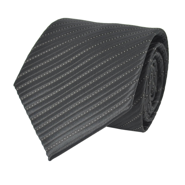 Black and White Striped Necktie Milani Ties - Paul Malone.com