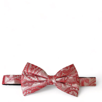 Red Paisley Silk Bow Tie Paul Malone Bow Ties - Paul Malone.com
